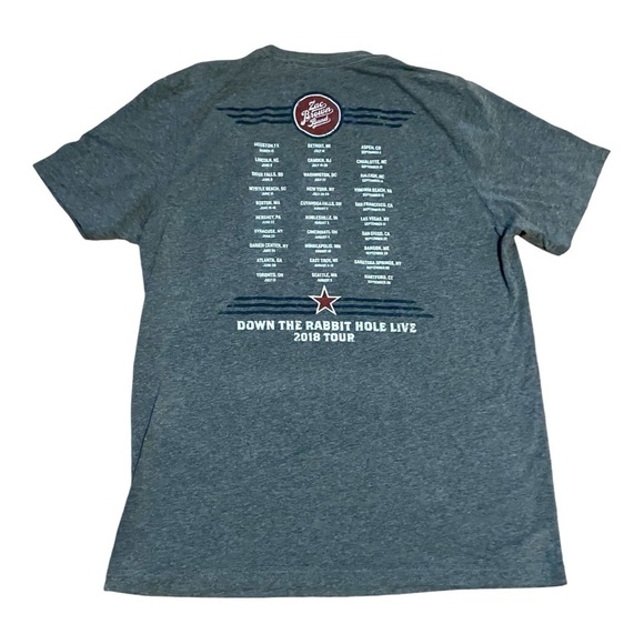 Zac Brown Band Concert TShirt Dates & Cities Sz Large - Picture 2 of 5